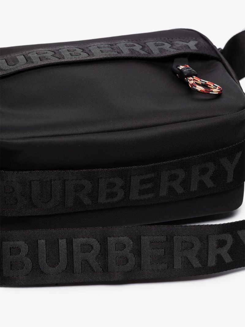 Black Logo Cross Body Bag