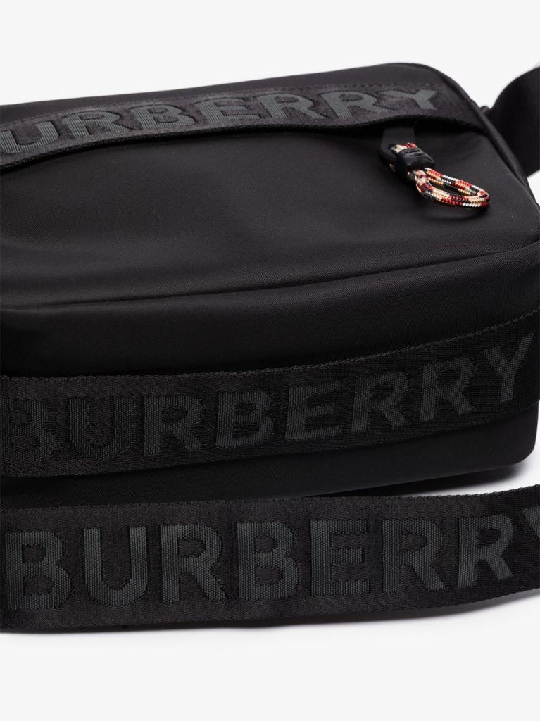 Black Logo Cross Body Bag