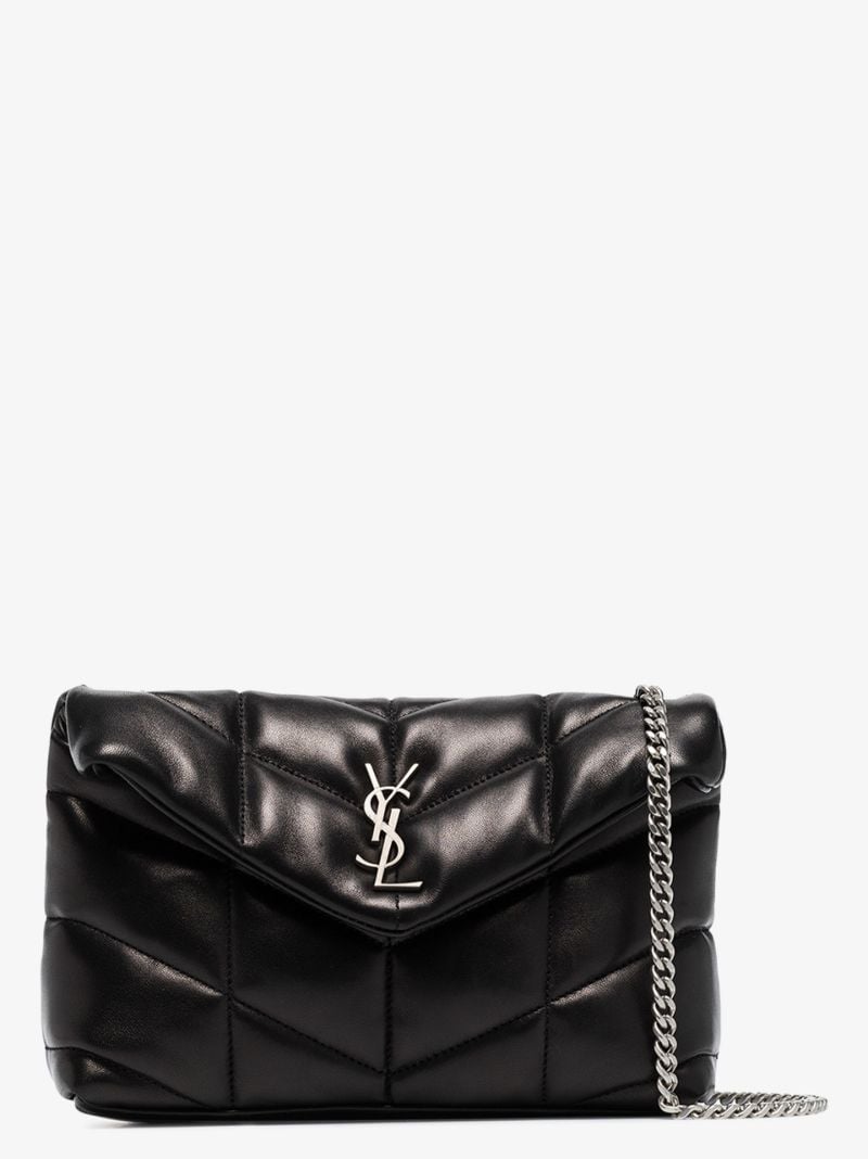 Black Loulou Puffer Toy Leather Shoulder Bag