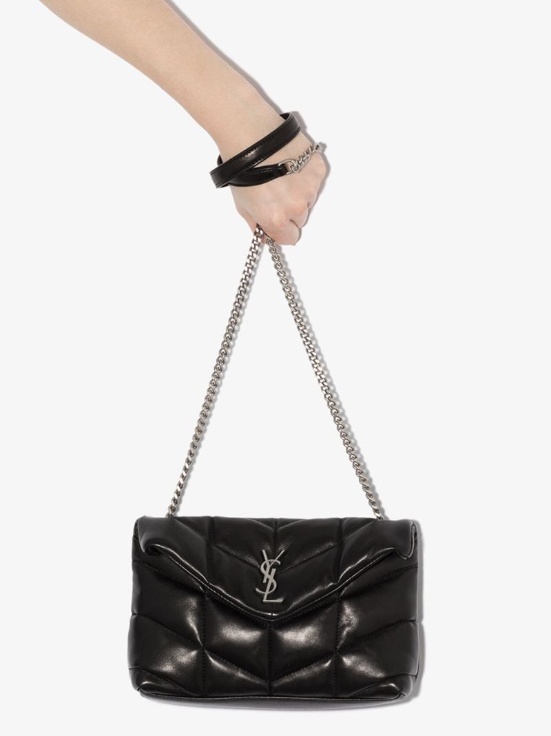 Black Loulou Puffer Toy Leather Shoulder Bag