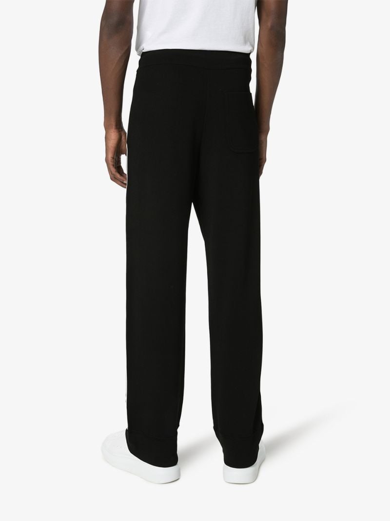 Black Ticker Logo Track Sweatpants
