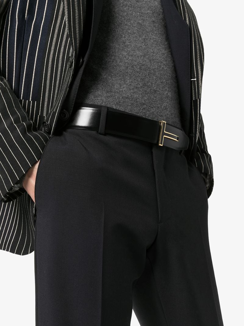 Black Reversible Leather Belt