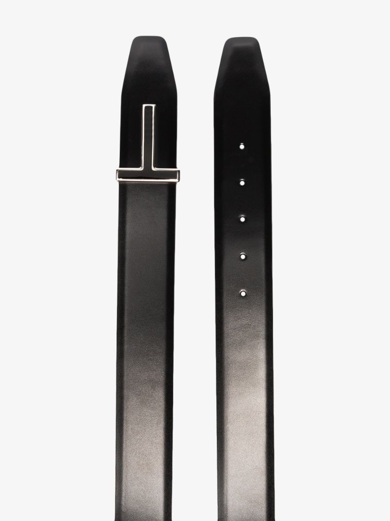 Black Reversible Leather Belt