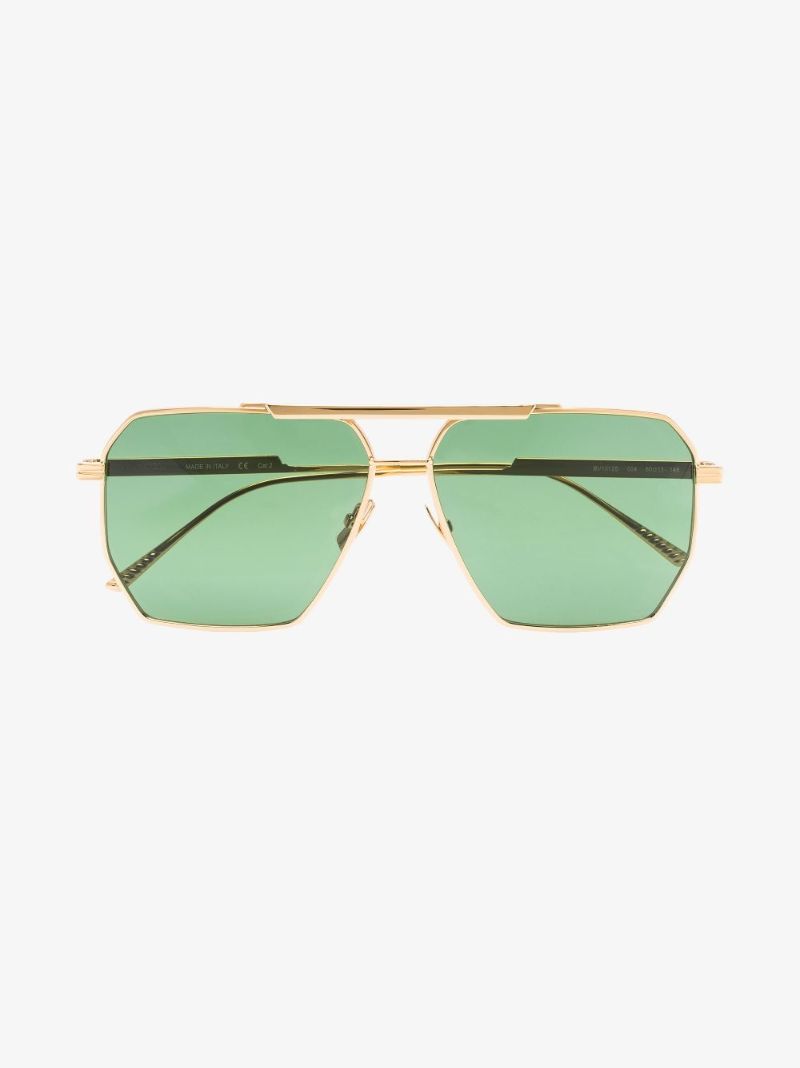 Gold-tone Bond Pilot-frame Sunglasses