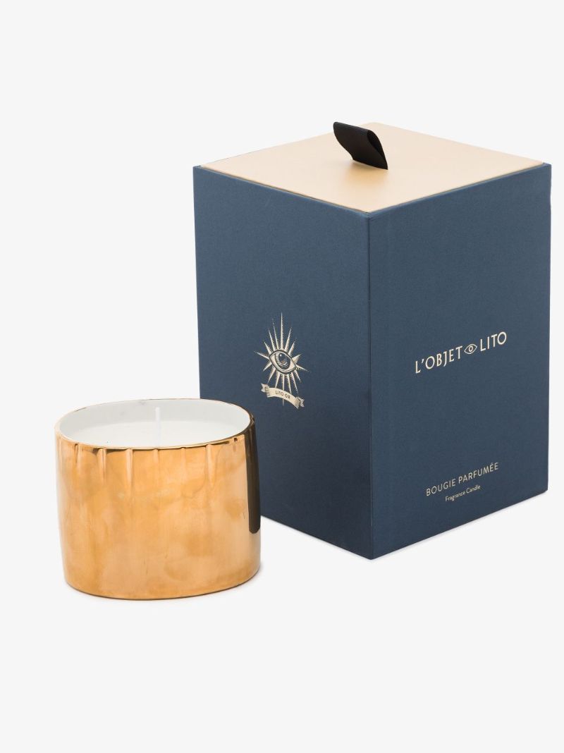 Gold Tone Lito Candle