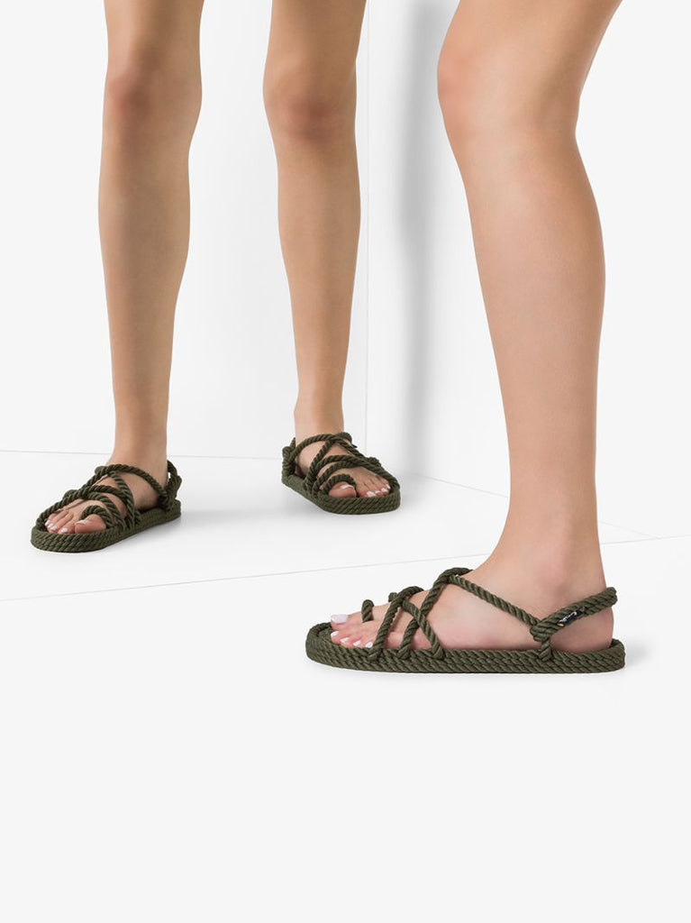 Green Toe Joe Rope Sandals