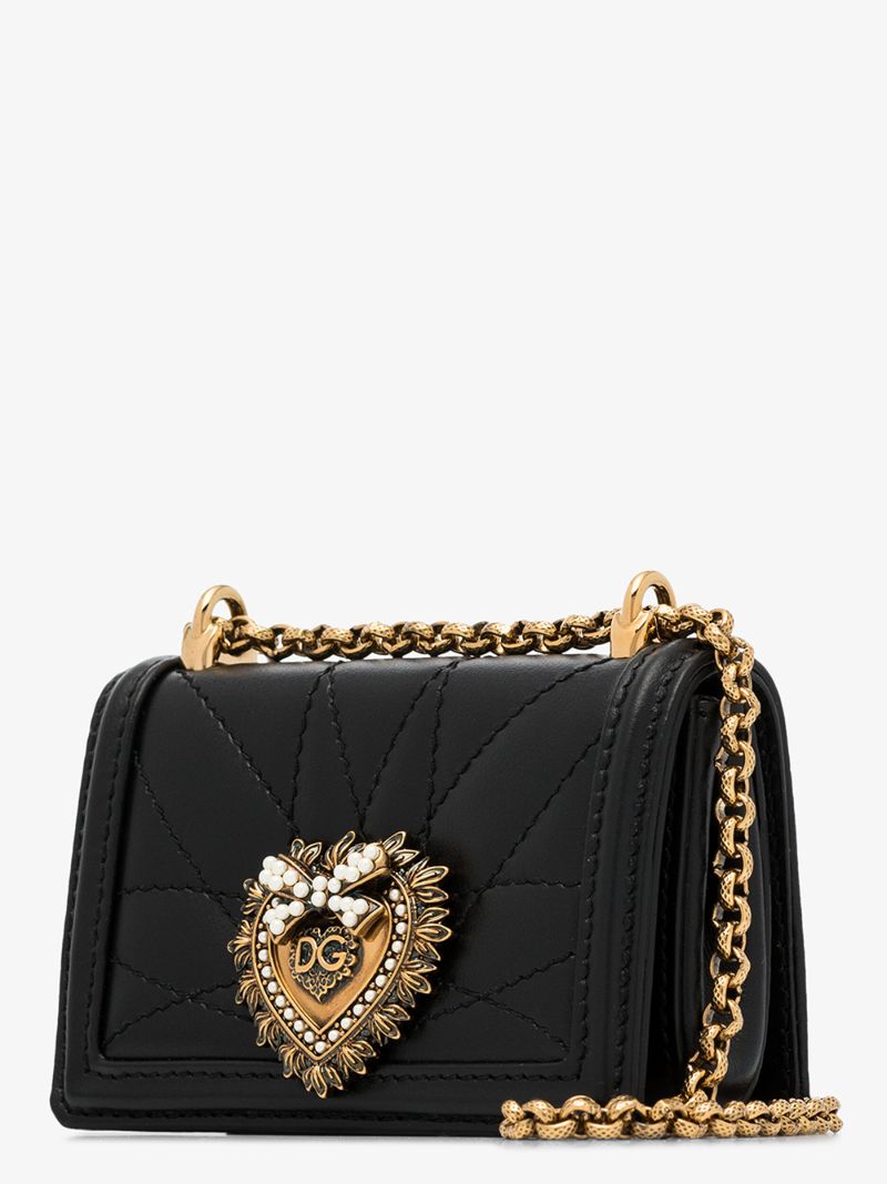Black Devotion Micro Quilted Leather Bag