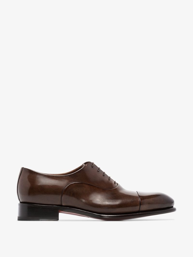 Brown Leather Oxford Shoes
