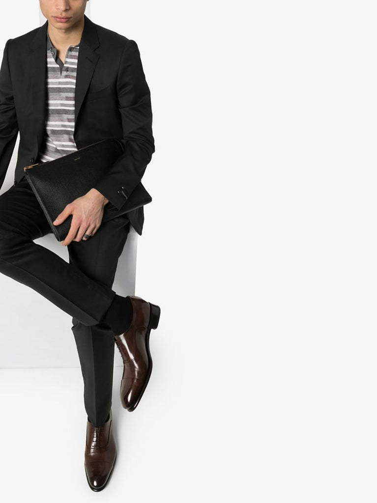 Brown Leather Oxford Shoes