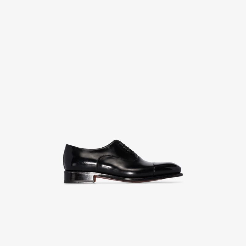 Black Classic Leather Oxford Shoes