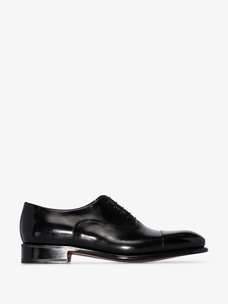 Black Classic Leather Oxford Shoes