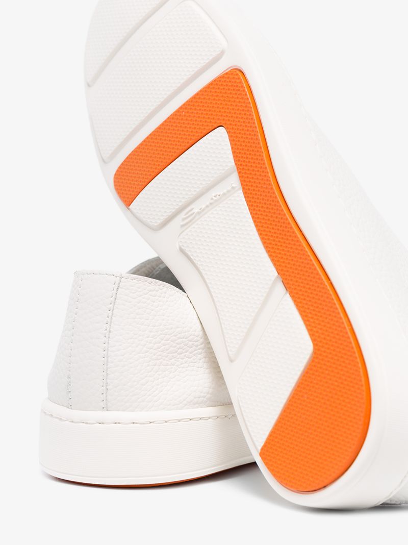 White Classic Patent Leather Sneakers