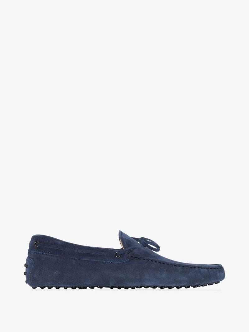 Blue Gommino Suede Driving Shoes