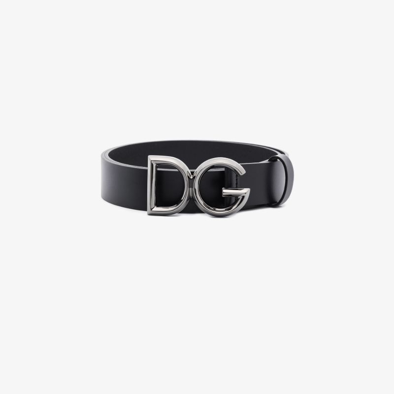 Black Logo Buckle Belt