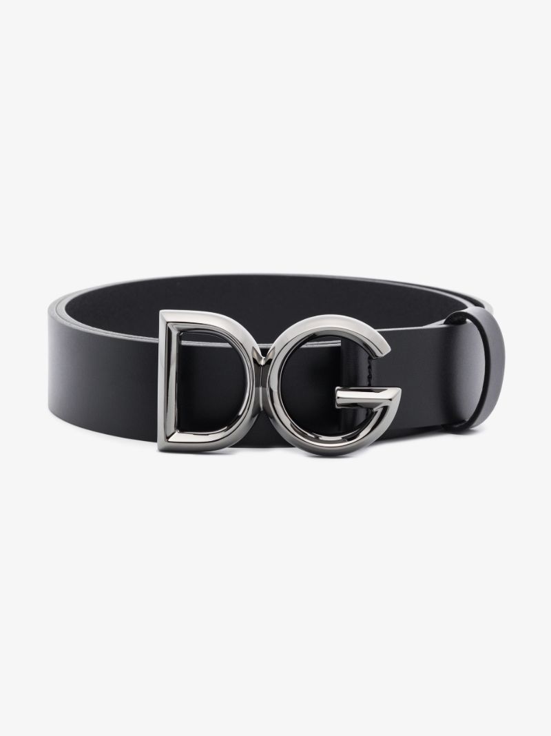Black Logo Buckle Belt