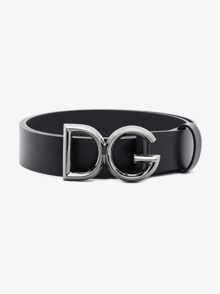 Black Logo Buckle Belt