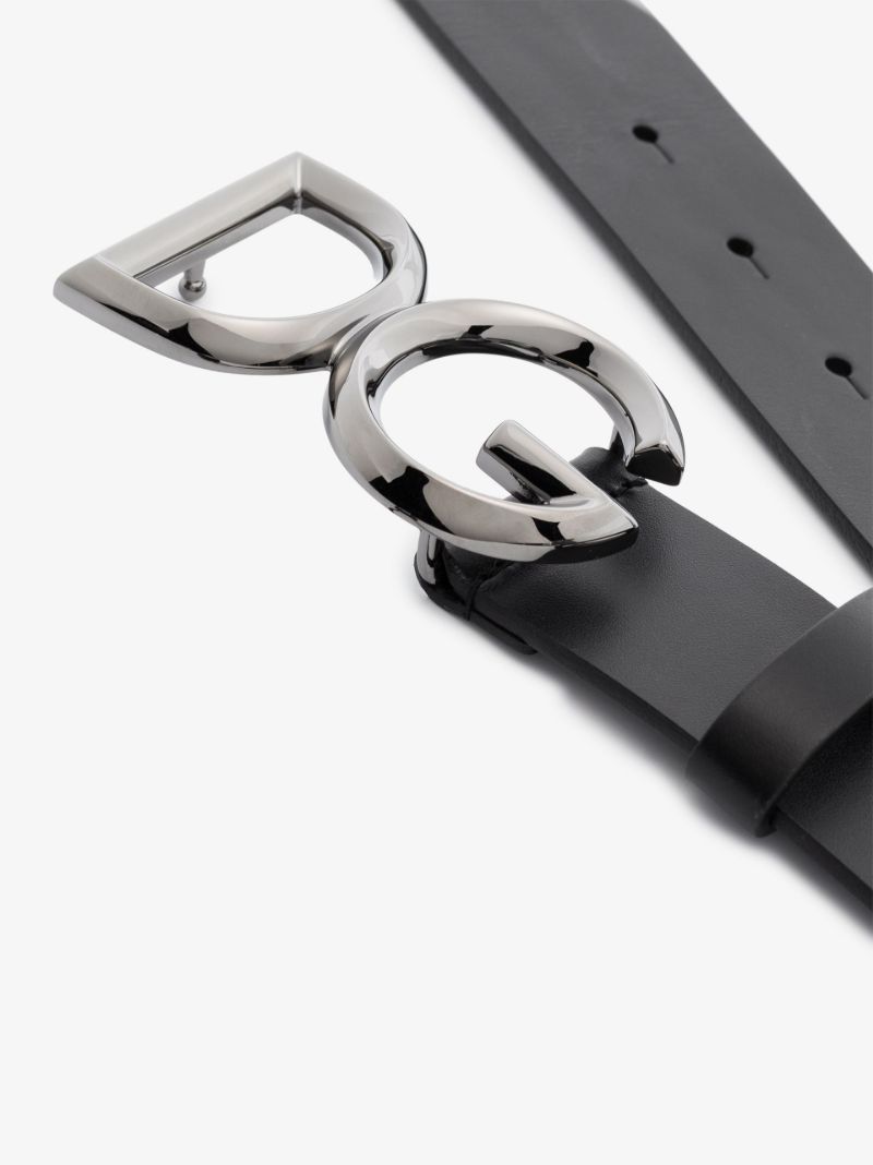 Black Logo Buckle Belt