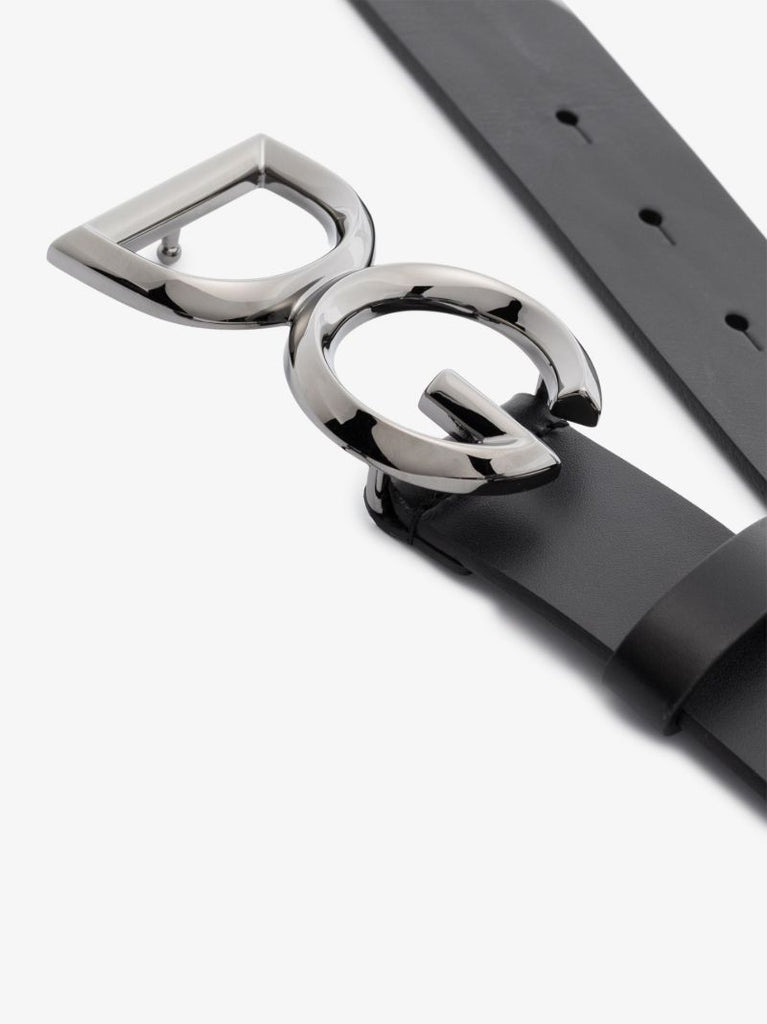 Black Logo Buckle Belt