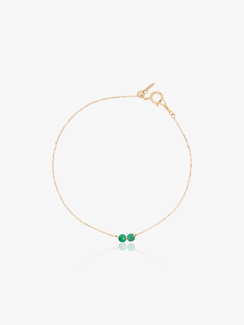 18kt Gold Emerald Bracelet
