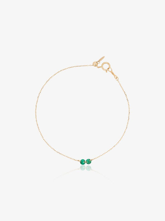 18kt Gold Emerald Bracelet