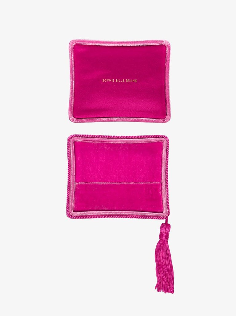 Pink Velvet Tassel Jewellery Box