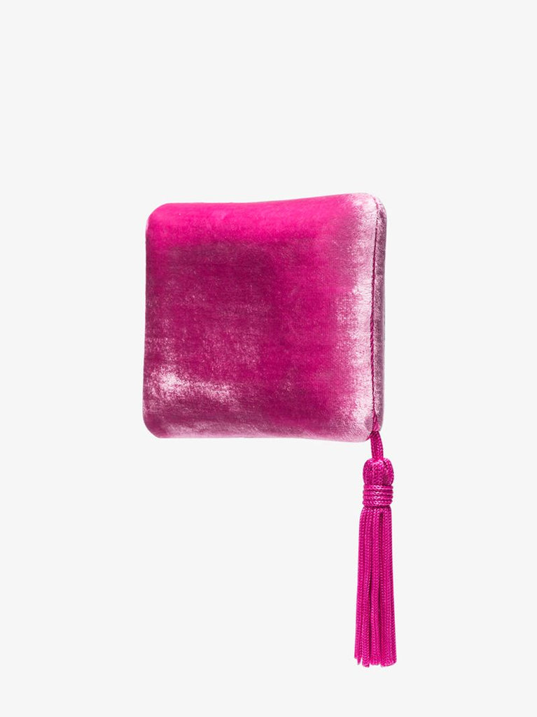 Pink Velvet Tassel Jewellery Box