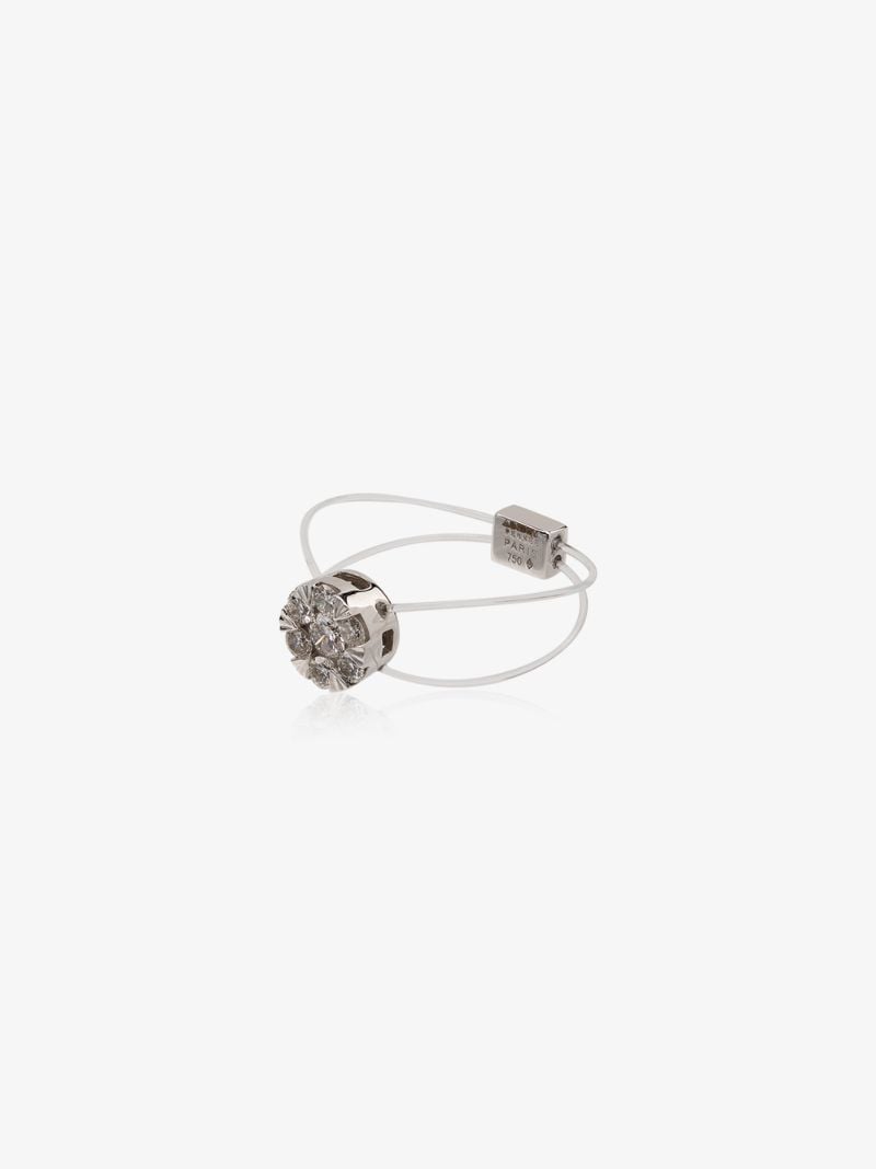 18k White Gold Imagine Diamond Cluster Ring