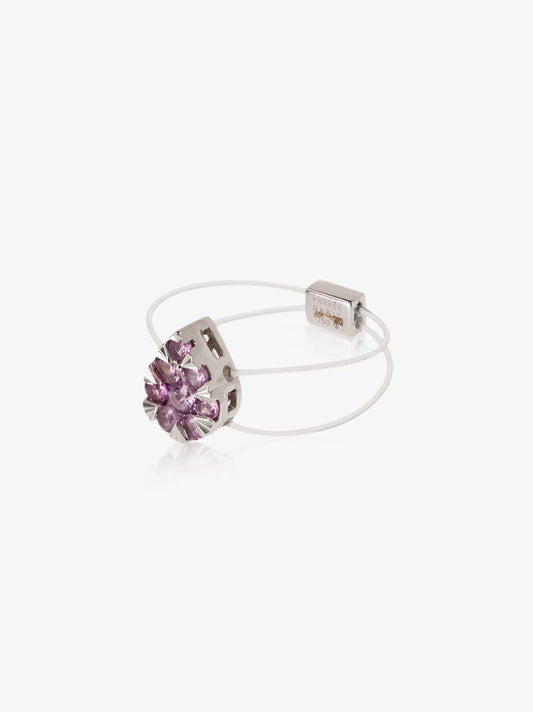18k White Gold Imagine Pear Sapphire Cluster Ring