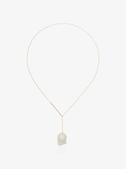 14k Yellow Gold Sirene Pearl Pendant Necklace