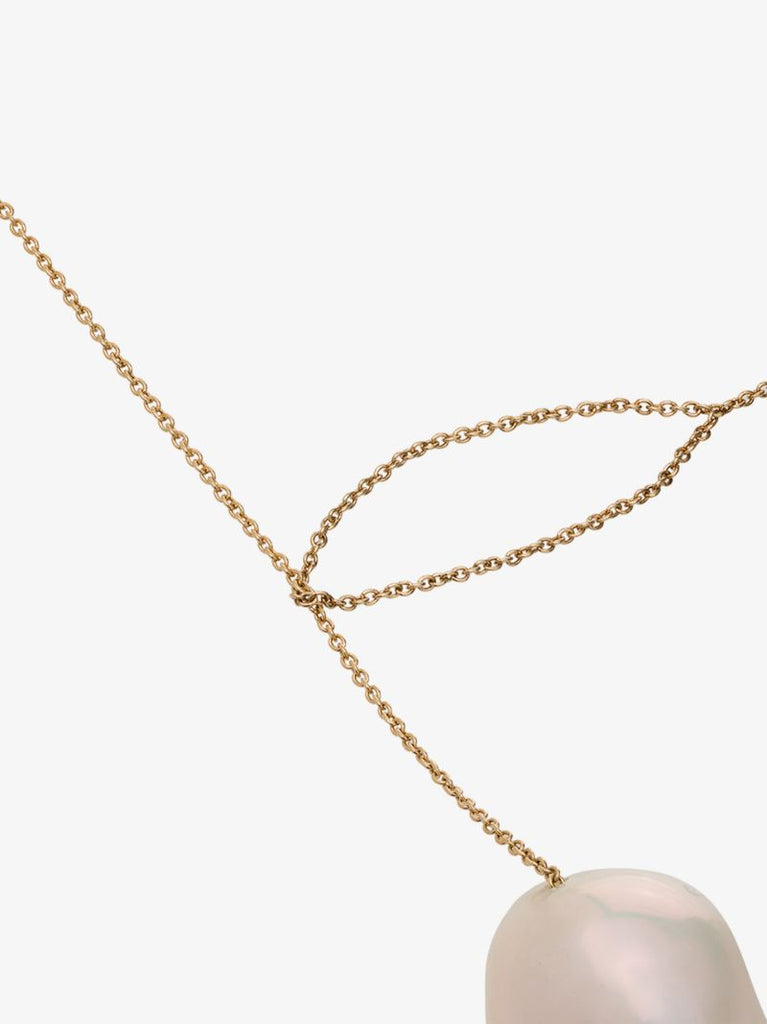 14k Yellow Gold Sirene Pearl Pendant Necklace