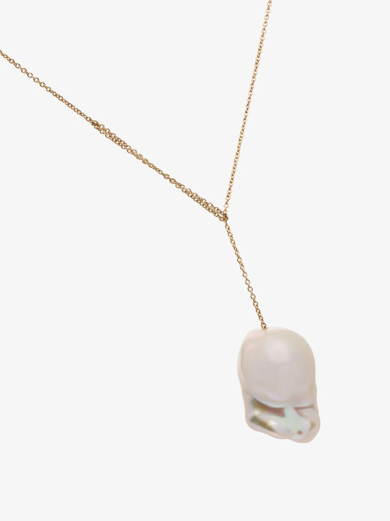14k Yellow Gold Sirene Pearl Pendant Necklace