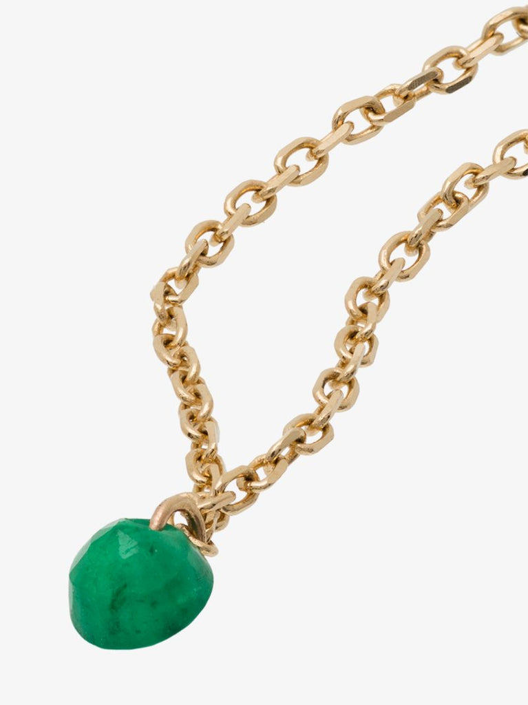 18k Yellow Gold Emerald Chain Ring