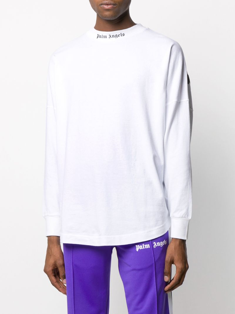 White Long-sleeve Cotton T-shirt