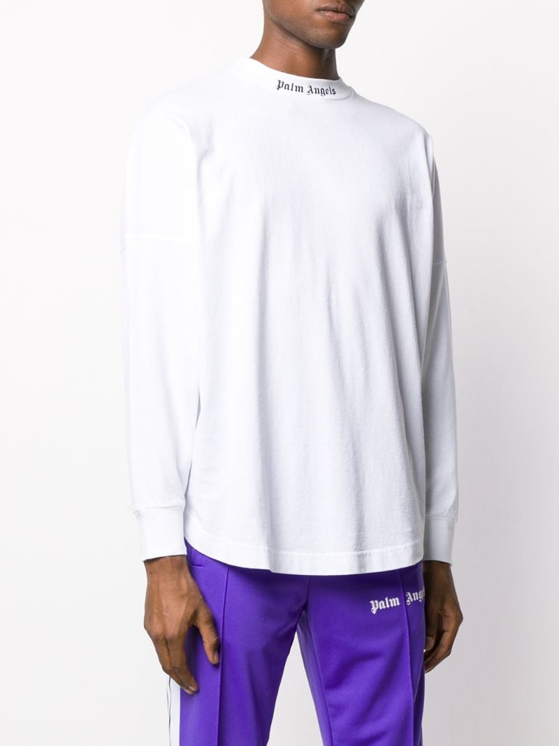 White Long-sleeve Cotton T-shirt