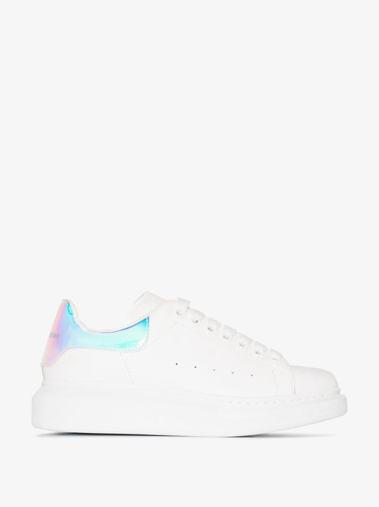 White and Holographic Oversized Sneakers