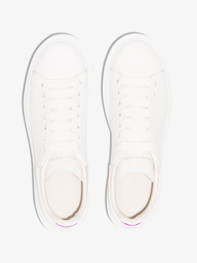 White and Holographic Oversized Sneakers