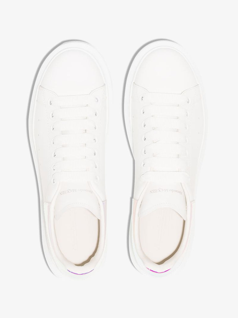 White and Holographic Oversized Sneakers