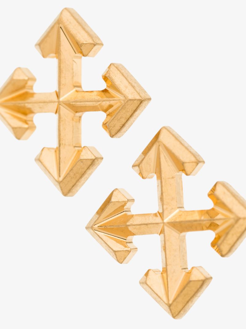 Gold Tone Mini Arrow Earrings
