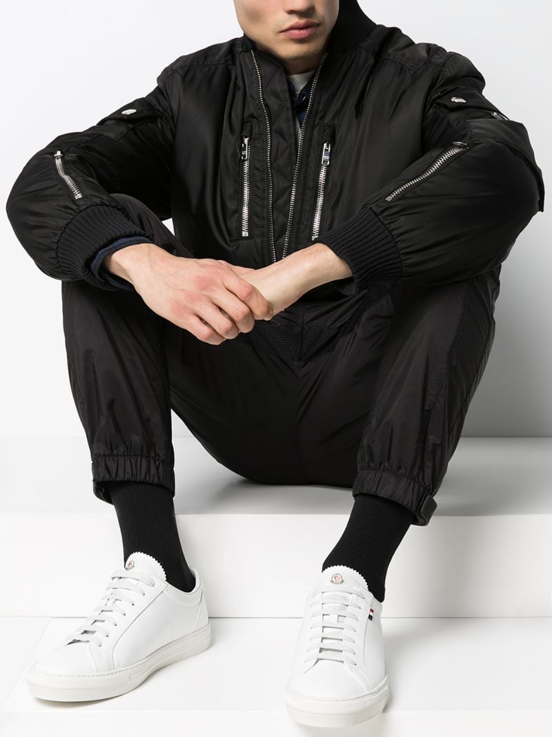 White New Monaco Leather Sneakers