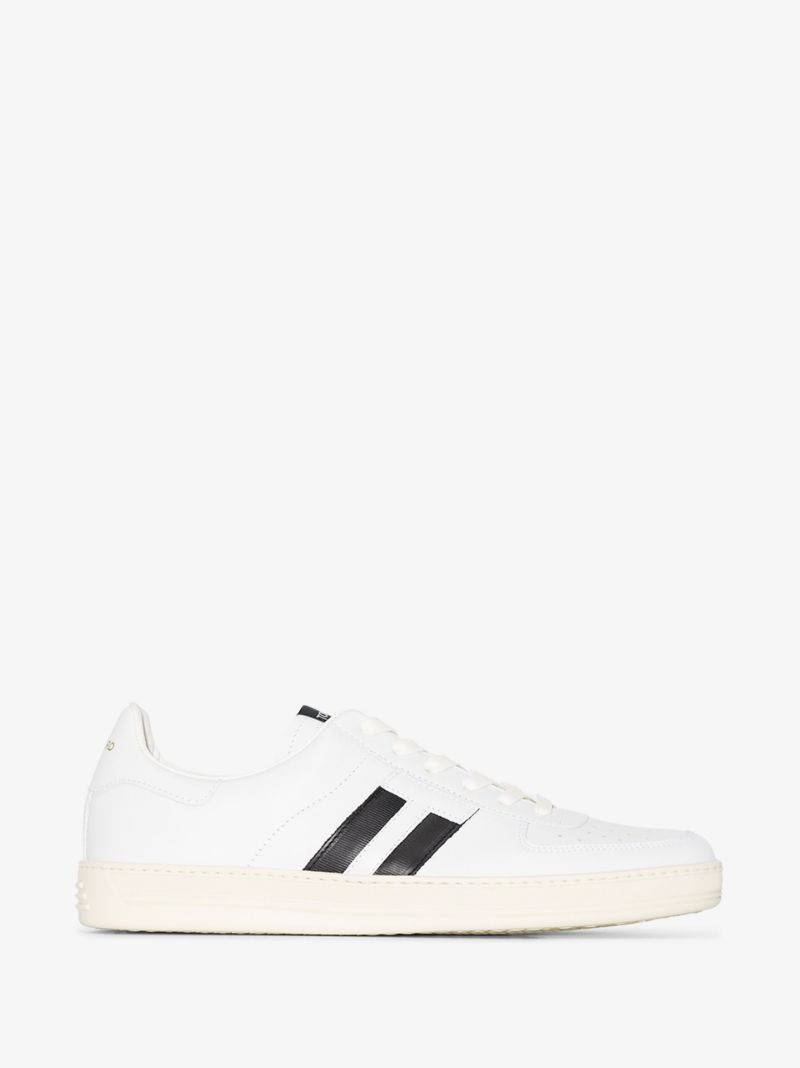 White Warwick Leather Tennis Sneakers