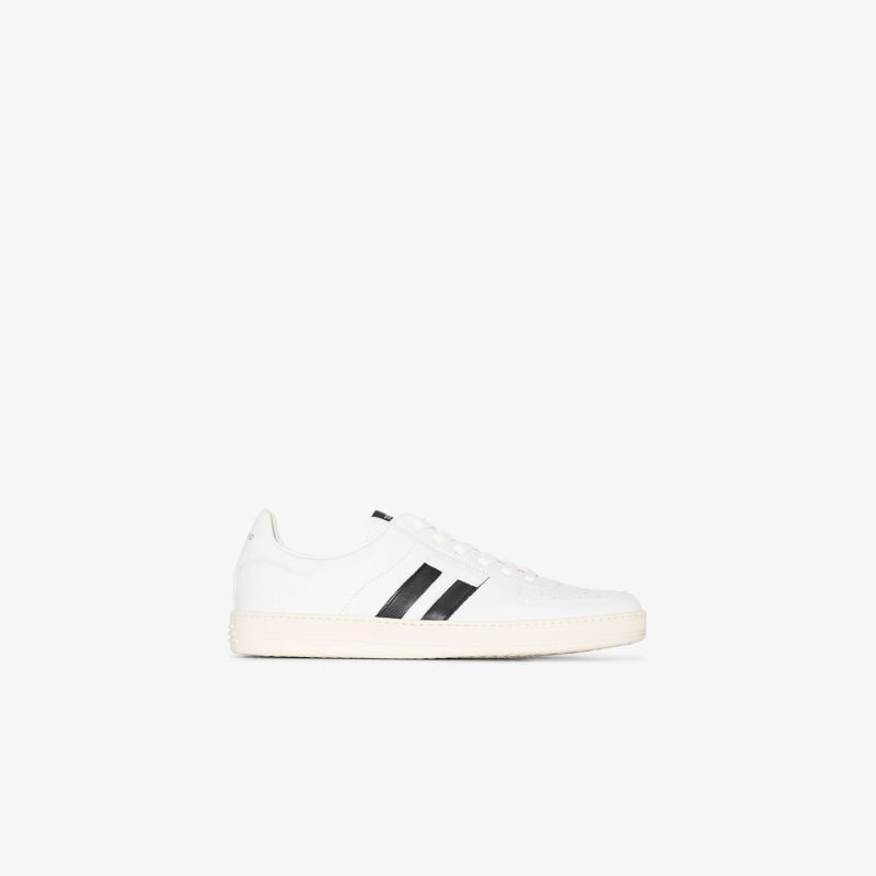 White Warwick Leather Tennis Sneakers
