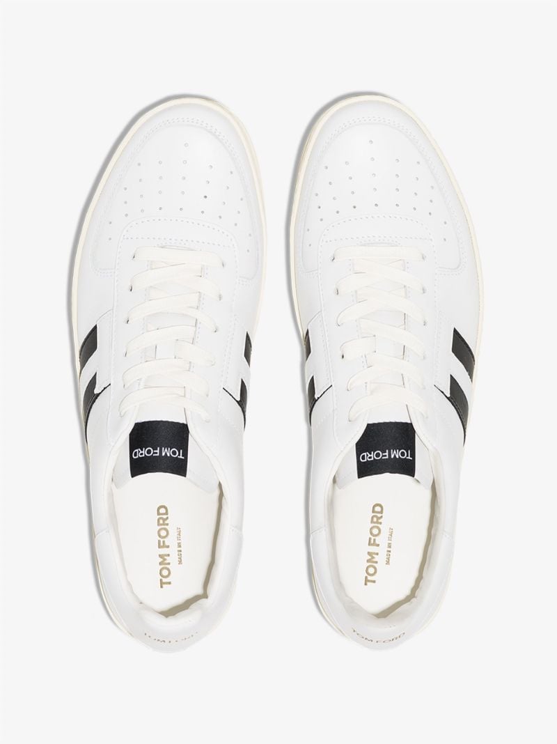 White Warwick Leather Tennis Sneakers