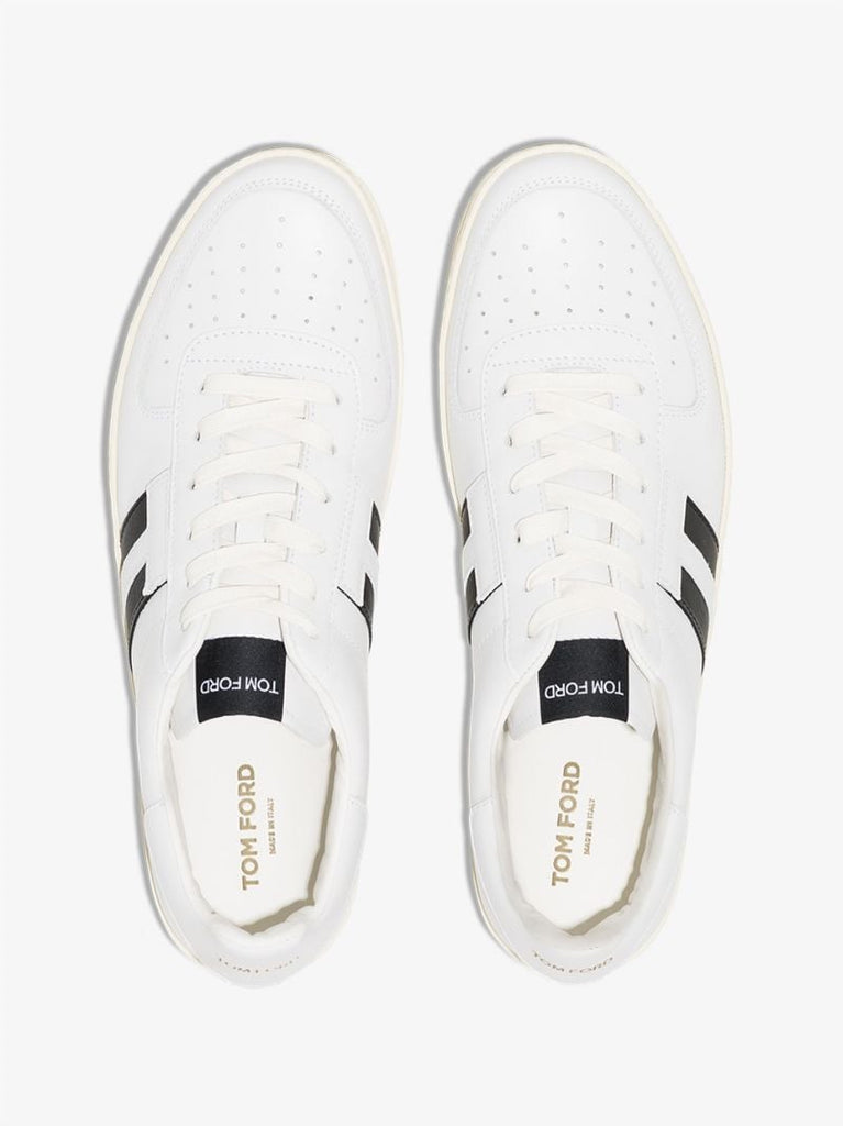 White Warwick Leather Tennis Sneakers