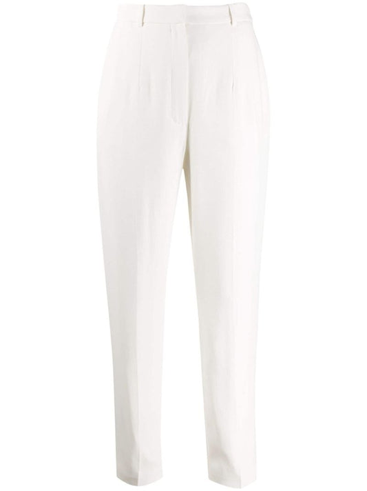 White High-waist Tailored Trousers