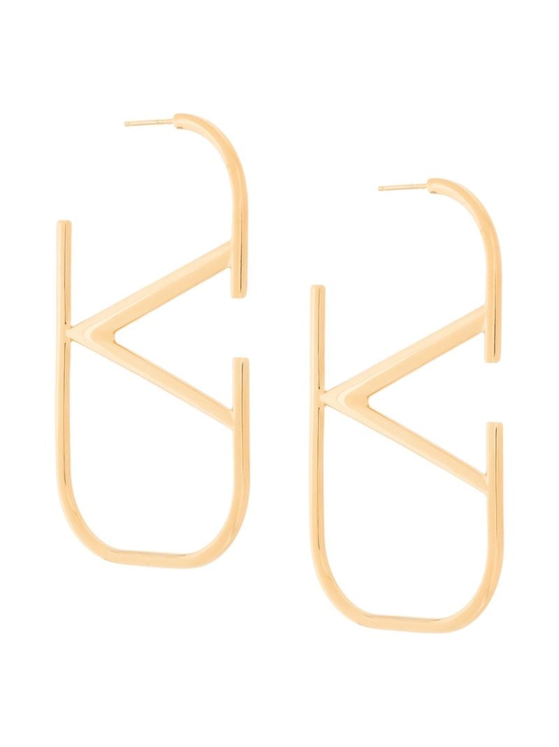 Gold-tone Vlogo Signature Earrings