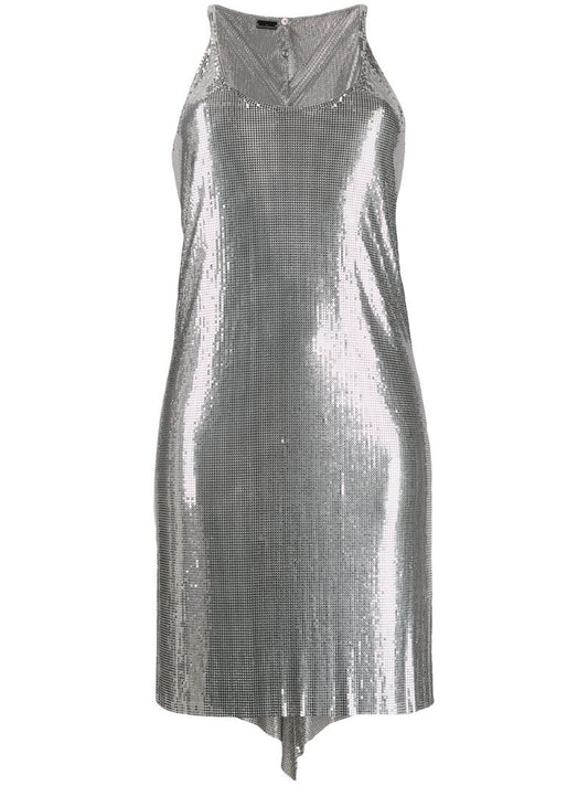 Metallic-mesh Dress