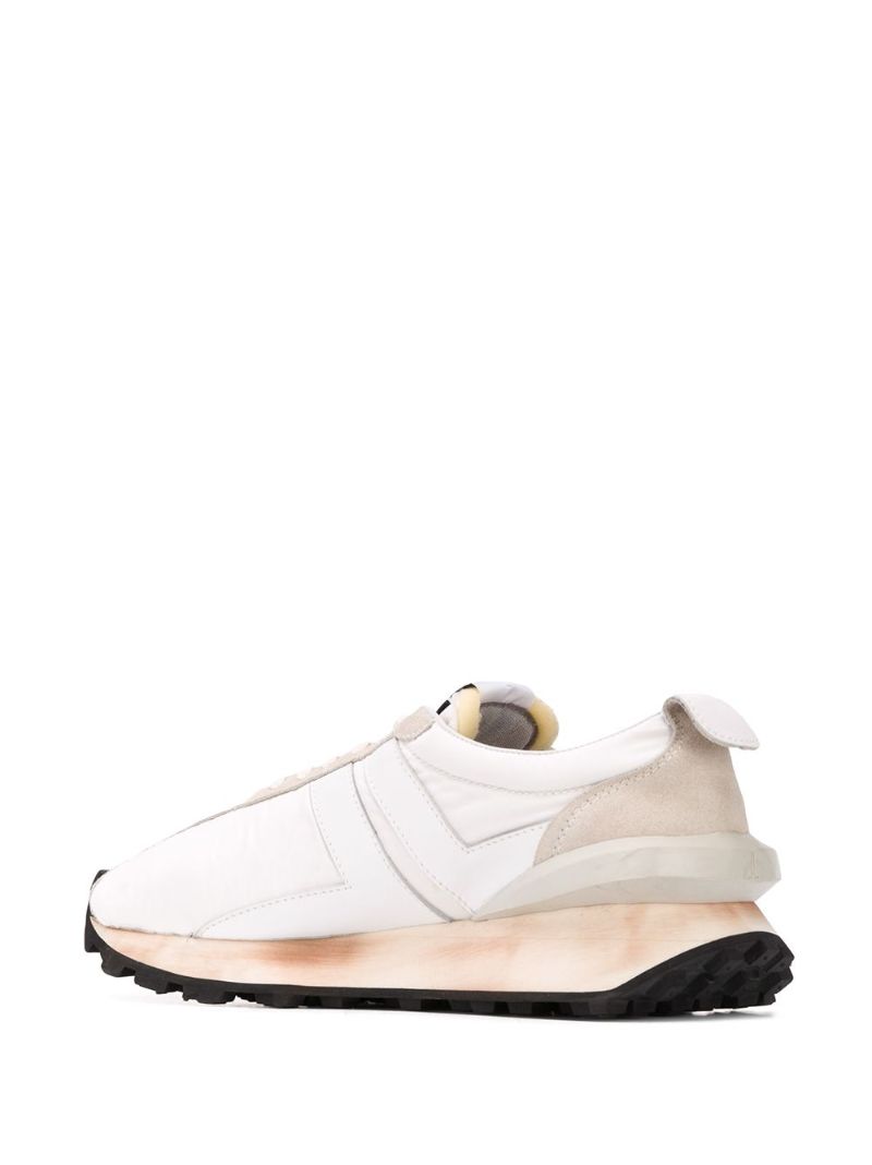 White Bumper Leather Sneakers