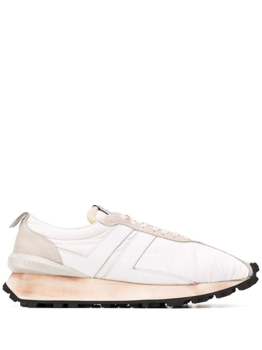 White Bumper Leather Sneakers