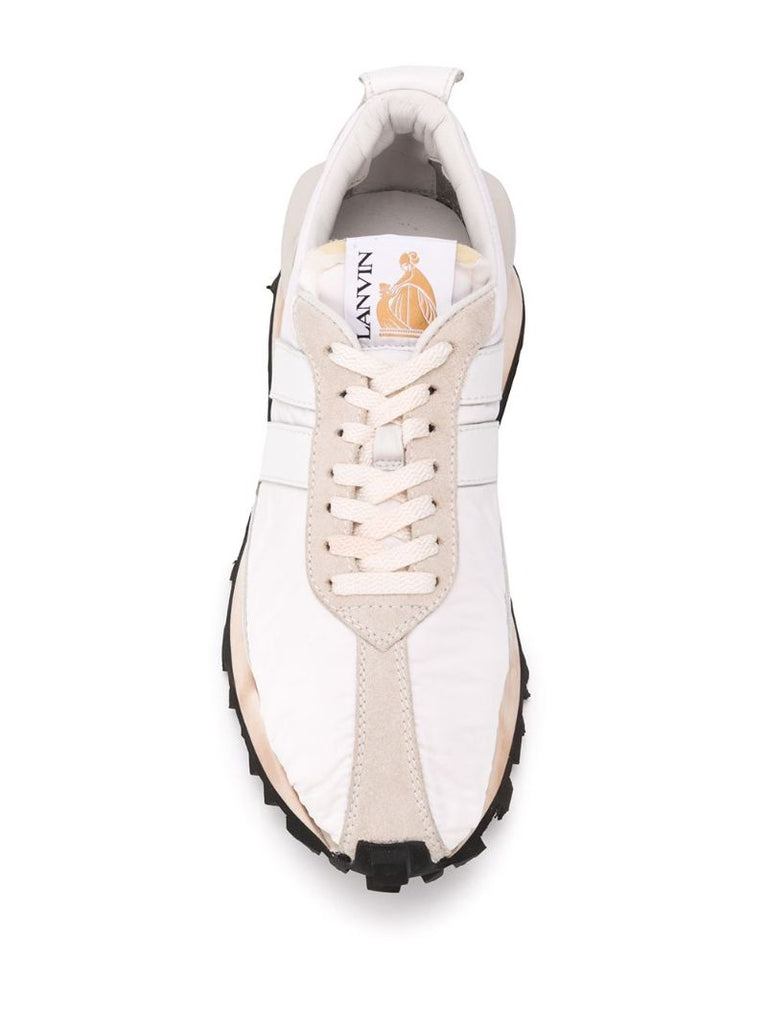 White Bumper Leather Sneakers