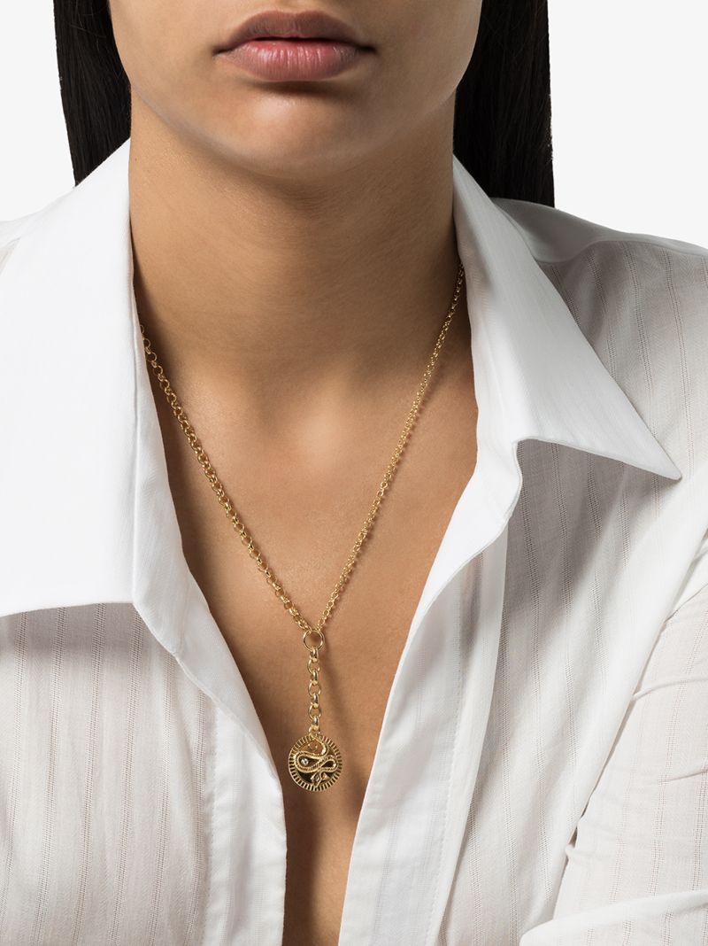 18k Yellow Gold Wholeness Medium Belcher Chain Diamond Necklace
